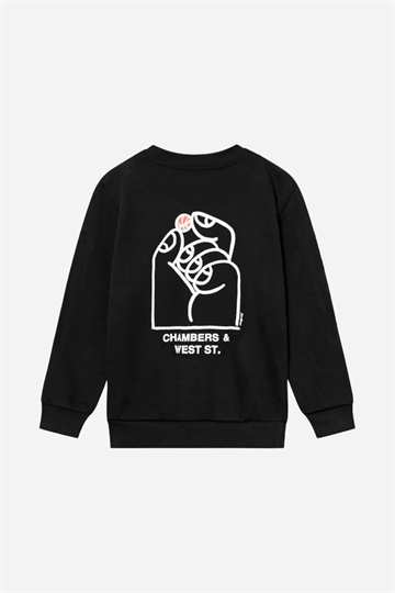 Les Deux Washington Sweatshirt - Black / Light Ivory